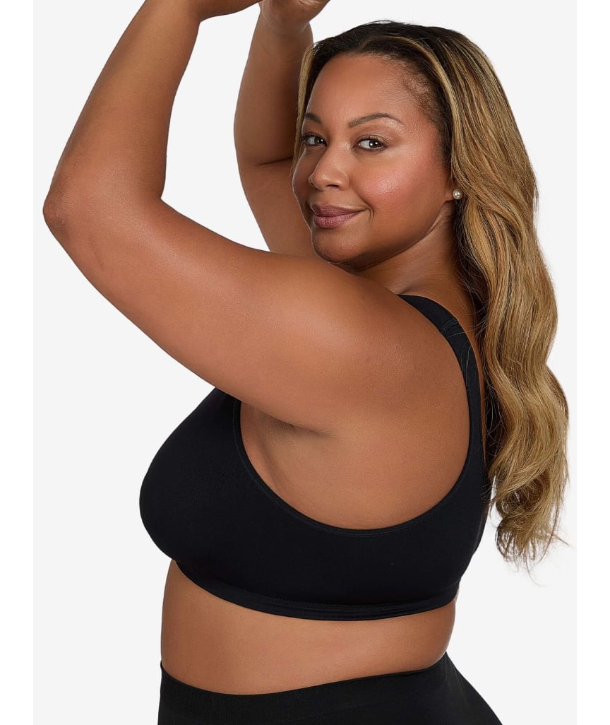 Leading Lady Laurel Wire-free Front Close Comfort Bra - Black Onyx